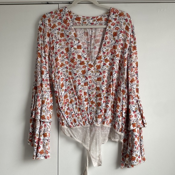 Free People floral body suit - Picture 3 of 6